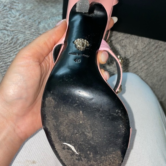 Pink Versace sandal heels - Picture 4 of 13